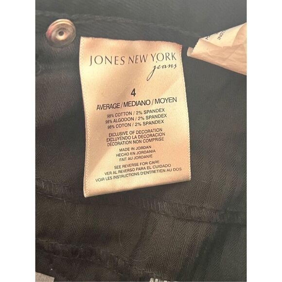 Jones New York Thompson street mid Rise Flare denim Jeans size 4 - Picture 8 of 8